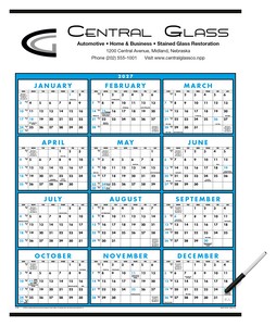 [6200] Triumph® Calendars Span-A-Year (Laminated with Marker) Calendar