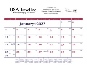 [6502] Triumph® Calendars Patriotic Desk Pad