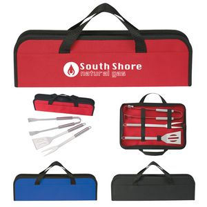 [7035] 3-piece Bbq Set In Case