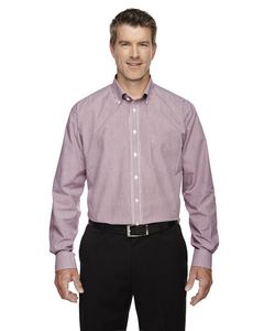 [D645] Devon & Jones™ Men's Crown Collection® Banker Stripe Woven Dress Shirt