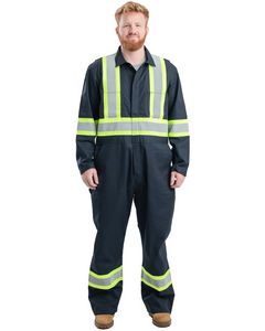Berne® Apparel Safety Striped Gasket Unlined Coverall