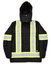 Berne® Apparel Tall Safety Striped Arctic Insulated Chore Coat