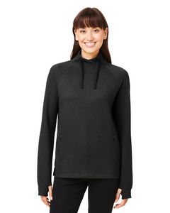 [NE200W] North End® Women's Rhythm Waffle Cross-Neck Pullover