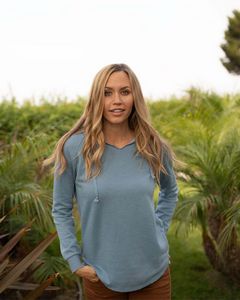 [PRM2500] Independent Trading Co.® Women's Lightweight California Wave Wash Hooded Sweatshirt