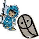 Diestruck Soft Enamel Lapel Pins - 1" W x 1" H