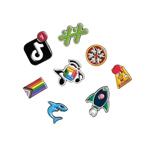 [DSSE2] Diestruck Soft Enamel Lapel Pins - 3/4" W x 3/4" H