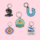 2" x 2" Diestruck Soft Enamel Keychain