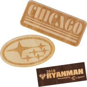 [WDST1] Wood Stickers - 1" W x 1" H