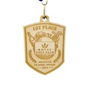 Wood Medals - 3 1/4" W x 3 1/4" H