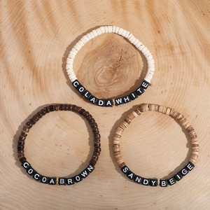 [BRBFRW] Coconut Shell Wood Friendship Bracelet