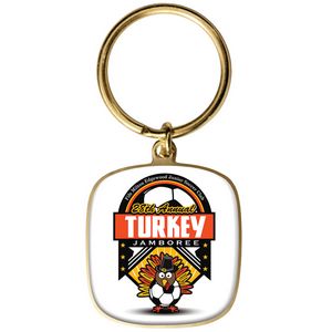 [DIGIKT13] Digistock Keychains - 1 3/8" DIA in Shiny Gold