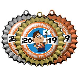 [DIGIMED062A] Digistock Medals - Crimped Border with 2" DIA Insert