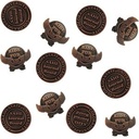 Diestruck Antiqued Lapel Pins - 1/2" W x 1/2" H