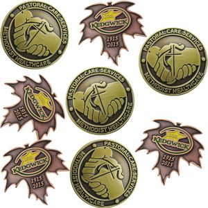 [DSANT2] Diestruck Antiqued Lapel Pins - 3/4" W x 3/4" H