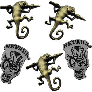 [DSANT3] Diestruck Antiqued Lapel Pins - 1" W x 1" H