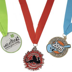Diestruck Soft Enamel Medals - 2 1/2" DIA