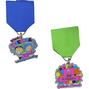 [FM15] Fiesta Medals - 1 1/2" W x 1 1/2" H x 1/16" D
