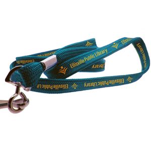 Silkscreened Tubular Polyester Lanyard - 5/8" W x 36" L