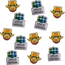 Offset & Screen Printed Lapel Pins - 1/2" W x 1/2" H