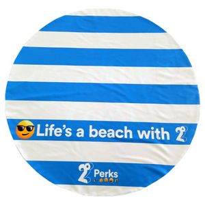 [RDTOW] Round Beach Towel No Fringes