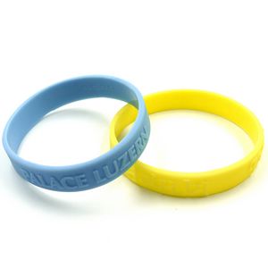 [SBREM12] Embossed Silicone Bracelets - 12mm
