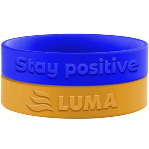 [SBREM25] Embossed Silicone Bracelets - 25mm