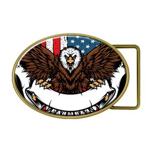 Digistock Belt Buckles - 3-3/4" W x 2-3/4" H Oval