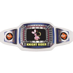 Champion Custom Championship Belts - White-Silver