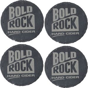 Custom Slate Coaster - 4 Piece Set Round