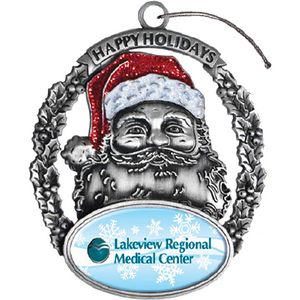 [SLXM41] Digistock 3D Ornaments - Happy Holidays Santa