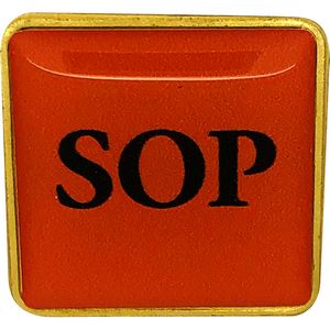 [SQR13] Digistock Lapel Pins - 1" W x 1" H Rounded Square