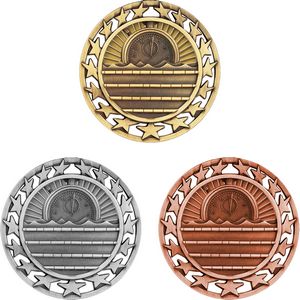 Stock Star Sports Medals - Swimming