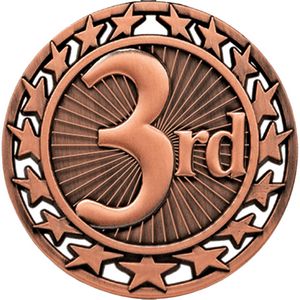 Stock Star Sports Medals - 3rd Place