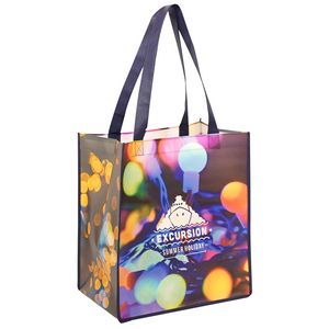 [TB112813] Laminated Non Woven Polypropylene Tote: 12" W x 13" H x 8" D