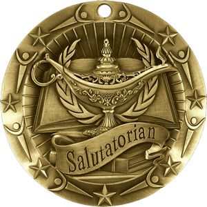 Stock World Class Sports & Academic Medals - Salutatorian