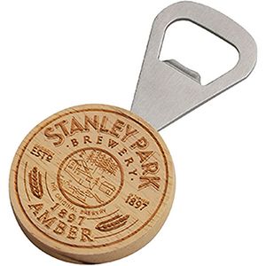 [WDBO4] Wood Bottle Opener - Round Handle