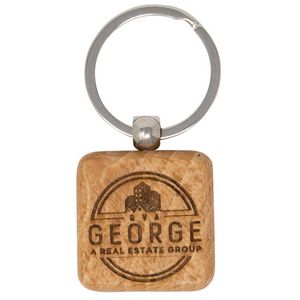 [WDKY46] Wood Keychains - Square