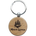 Wood Keychains - Circle