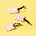 Wood Luggage Tags - 3" W x 3" H
