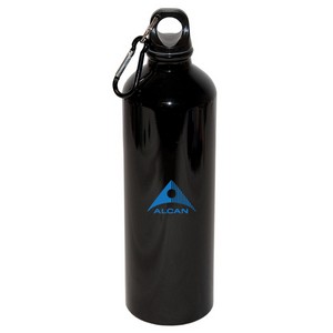 [WB8007] 750 Ml (25 Fl. Oz.) Aluminum Water Bottle With Carabiner
