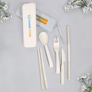 [KP9806] Artesia Wheat Fibre Utensil Set In A Case