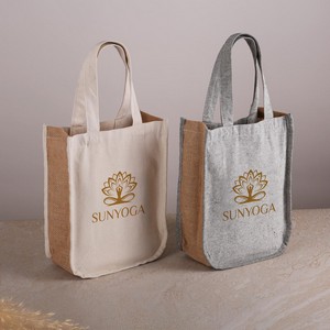 [E6016] Quetico 10 oz Cotton & Jute Fashion Tote