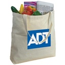 10 oz Cotton Canvas Tote Bag: 18" W x 15.5" H x 4" D: 18" W x 15.5" H x 4" D