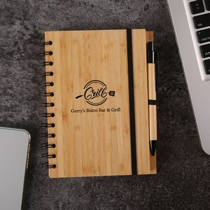 [CA9790] Syracuse Bamboo Cover Notebook