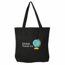 Valkaz 10 oz Cotton Canvas Tote With Zipper: Premium: Premium