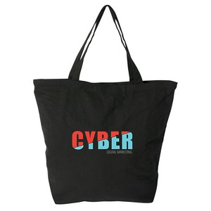 Vineu 10 oz Cotton Tote With Zipper: Premium: Premium