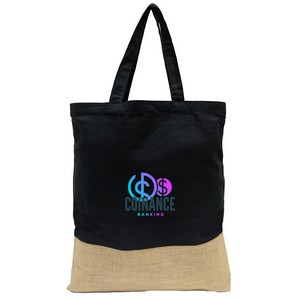 Quetico 8 oz Cotton And Jute Tote Bag: Premium: Premium