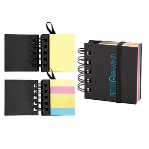 [DA8411] Spiral Sticky 250 Sheet Notepad With Noteflags