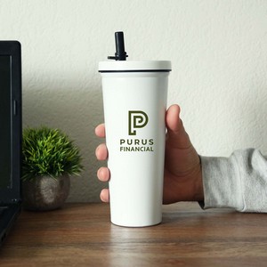 [DA9618] Kemble Stainless Steel Straw Tumbler 750 Ml. (25 Fl. Oz.)