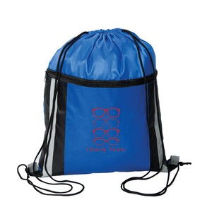 [P6494] Cinch Dazzler Reflective Drawstring Bag